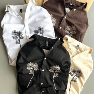 The Botanical Embroidered Shirts Exclusively at Royal Fashion