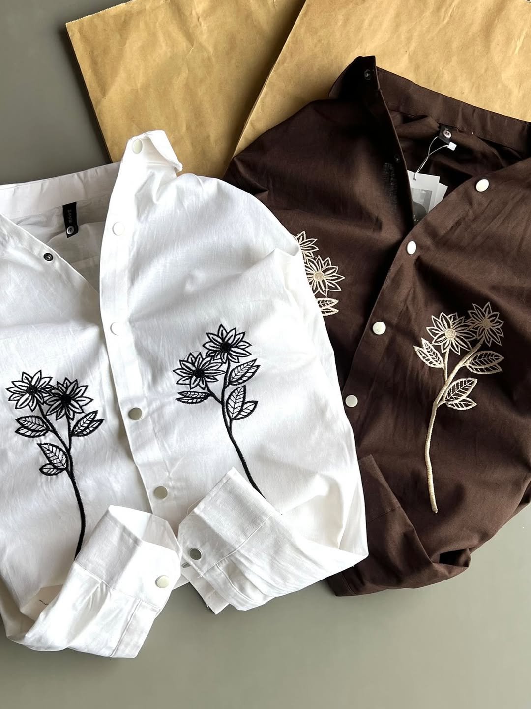 The Botanical Embroidered Shirts Exclusively at Royal Fashion - Image 2