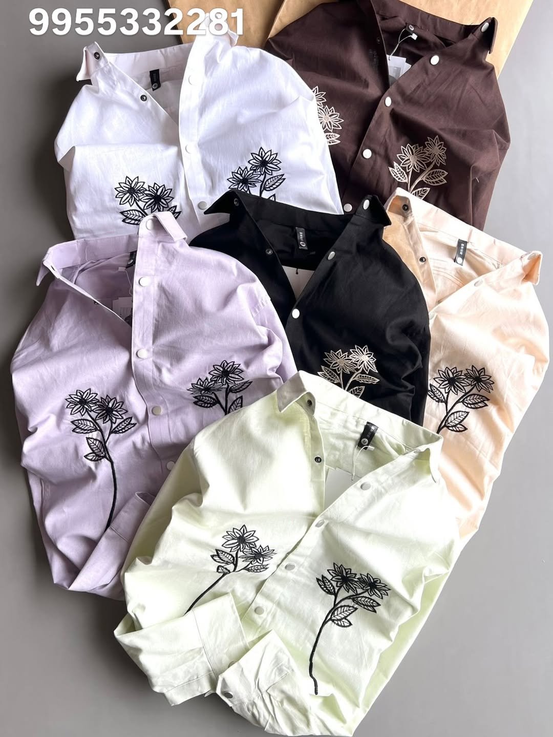 The Botanical Embroidered Shirts Exclusively at Royal Fashion - Image 3