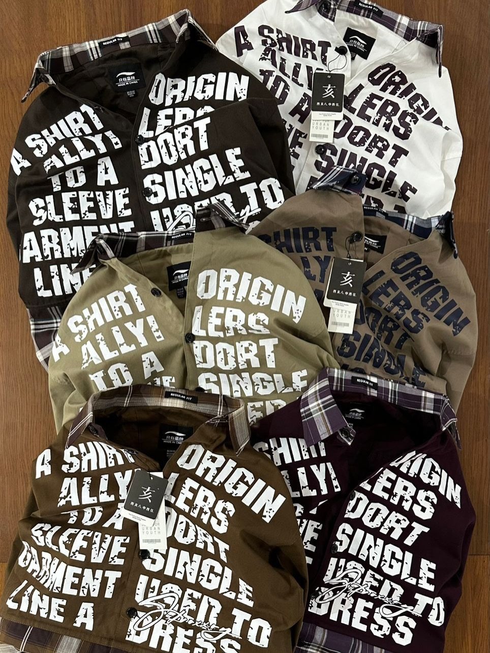 Grunge Typography Meets Classic Plaid Exclusively at Royal Fashion - Image 3